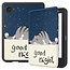 E-reader Hoes geschikt voor Kobo Clara 2E - Sleepcover - Tri-Fold Book Case - Auto/Wake functie - Magnetische sluiting - Good Night