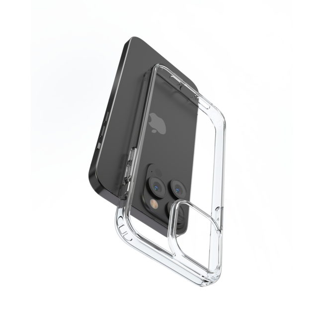 Telefoonhoesje geschikt voor Apple iPhone 14 Pro Max - Devia Shock Proof Case - Siliconen Back Cover - Transparant