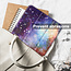 Case2go - Tablet hoes geschikt voor Apple iPad 11 (2025) A16 / Apple iPad 10.9 (2022) - Tri-fold hoes met Auto/Wake functie en Magnetische sluiting - Galaxy