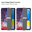 Case2go - Tablet hoes geschikt voor Apple iPad 11 (2025) A16 / Apple iPad 10.9 (2022) - Tri-fold hoes met Auto/Wake functie en Magnetische sluiting - Galaxy