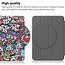 Case2go - Tablet hoes geschikt voor Apple iPad 10 10.9 (2022) - Tri-fold hoes met Auto/Wake functie en Magnetische sluiting  - Graffiti