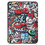 Case2go - Tablet hoes geschikt voor Apple iPad 10 10.9 (2022) - Tri-fold hoes met Auto/Wake functie en Magnetische sluiting  - Graffiti