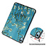 Case2go - Tablet hoes geschikt voor Apple iPad 11 (2025) A16 / Apple iPad 10.9 (2022) - Tri-fold hoes met Auto/Wake functie en Magnetische sluiting - Witte Bloesem