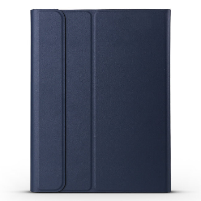 Case2go - Bluetooth Toetsenbord hoes geschikt voor Apple iPad 11 (2025) A16 / Apple iPad 10.9 (2022) - QWERTY Keyboard - Auto Wake/Sleep functie - Donker Blauw