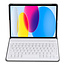 Case2go - Bluetooth Toetsenbord hoes geschikt voor Apple iPad 11 (2025) A16 / Apple iPad 10.9 (2022) - QWERTY Keyboard - Auto Wake/Sleep functie - Roze