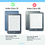 E-reader Hoes geschikt voor Kobo Clara 2E - Sleepcover - Tri-Fold Book Case - Auto/Wake functie - Magnetische sluiting - Witte Bloesem