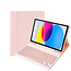 Case2go Case2go - Bluetooth Toetsenbord hoes geschikt voor Apple iPad 11 (2025) A16 / Apple iPad 10.9 Inch (2022) - QWERTY - Auto Wake/Sleep functie - Met Pencil Houder - Roze