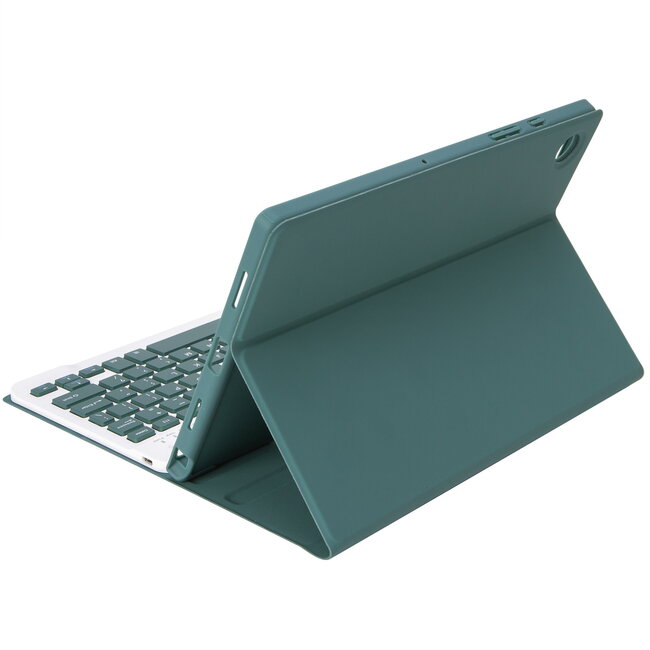 Case2go - Bluetooth Toetsenbord hoes geschikt voor Apple iPad 11 (2025) A16 / Apple iPad 10.9 Inch (2022) - QWERTY - Auto Wake/Sleep functie - Met Pencil Houder - Groen