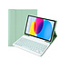 Case2go Case2go - Bluetooth Toetsenbord hoes geschikt voor Apple iPad 10 10.9 Inch (2022) -  QWERTY  - Met Pencil Houder - Licht Groen