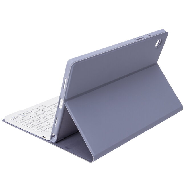 Case2go - Bluetooth Toetsenbord hoes geschikt voor Apple iPad 11 (2025) A16 / Apple iPad 10.9 Inch (2022) - QWERTY - Auto Wake/Sleep functie - Met Pencil Houder - Paars