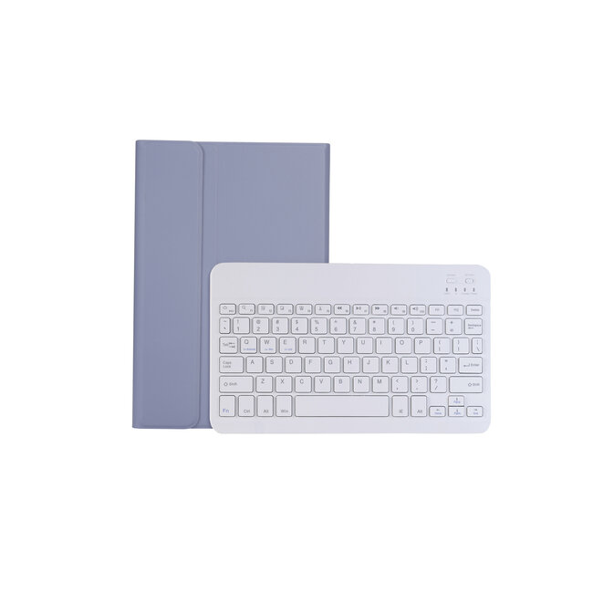 Case2go - Bluetooth Toetsenbord hoes geschikt voor Apple iPad 11 (2025) A16 / Apple iPad 10.9 Inch (2022) - QWERTY - Auto Wake/Sleep functie - Met Pencil Houder - Paars