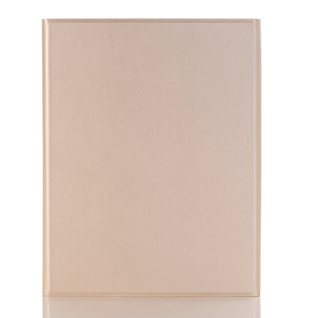 Case2go - Bluetooth Toetsenbord hoes geschikt voor Apple iPad 11 (2025) A16 / Apple iPad 10.9 Inch (2022) - QWERTY - Auto Wake/Sleep functie - Met Pencil Houder - Goud