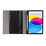 Case2go - Bluetooth Toetsenbord hoes geschikt voor Apple iPad 11 (2025) A16 / Apple iPad 10.9 Inch (2022) - QWERTY - Auto Wake/Sleep functie - Met Pencil Houder - Zwart