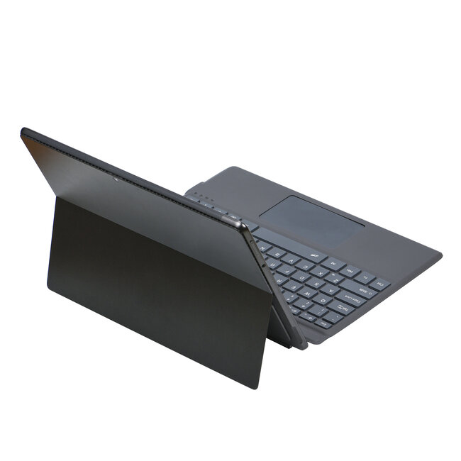 Tablet Hoes geschikt voor Microsoft Surface Pro 8 - Bluetooth Toetsenbord Cover - Met touchpad en toetsenbord verlichting - Zwart