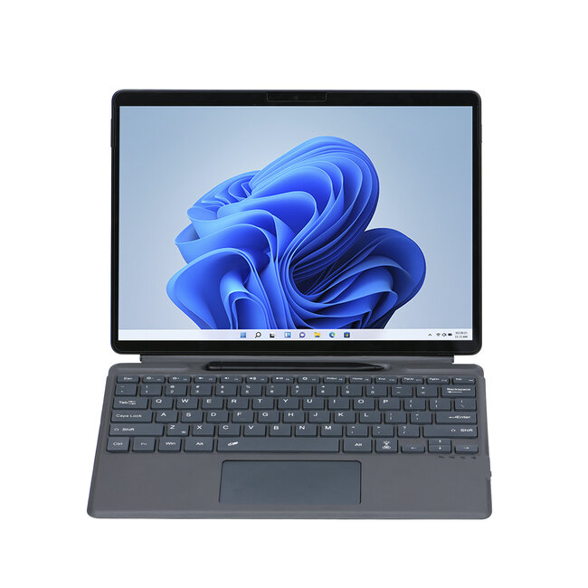 Microsoft Surface Pro X - Bluetooth Toetsenbord Cover - Met touchpad en toetsenbord verlichting - Zwart