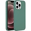 Hoesje geschikt voor Apple iPhone 14 Pro - Devia Siliconen Case - Back Cover met Oplaadfuncties - Licht Groen