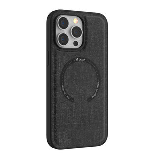 Devia Hoesje geschikt voor Apple iPhone 14 - Rango Series Case  - Back Cover met Magnetische Oplaadfunctie - Zwart