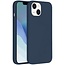 Hoesje geschikt voor Apple iPhone 14 - Devia Siliconen Case - Back Cover met Oplaadfunctie - Marine Blauw