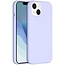 Hoesje geschikt voor Apple iPhone 14 - Devia Siliconen Case - Back Cover met Oplaadfunctie - Paars