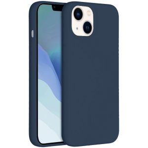Hoesje geschikt voor Apple iPhone 14 Plus - Devia Siliconen Case - Back Cover met Oplaadfunctie - Marine Blauw afbeelding