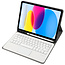 Case2go - Bluetooth Toetsenbord hoes geschikt voor Apple iPad 11 (2025) A16 / Apple iPad 10.9 Inch (2022) - QWERTY - Auto Wake/Sleep functie - Met Pencil Houder - Touchpad - Goud