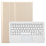 Case2go - Bluetooth Toetsenbord hoes geschikt voor Apple iPad 11 (2025) A16 / Apple iPad 10.9 Inch (2022) - QWERTY - Auto Wake/Sleep functie - Met Pencil Houder - Touchpad - Goud