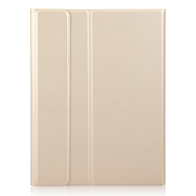 Case2go - Bluetooth Toetsenbord hoes geschikt voor Apple iPad 11 (2025) A16 / Apple iPad 10.9 Inch (2022) - QWERTY - Auto Wake/Sleep functie - Met Pencil Houder - Touchpad - Goud