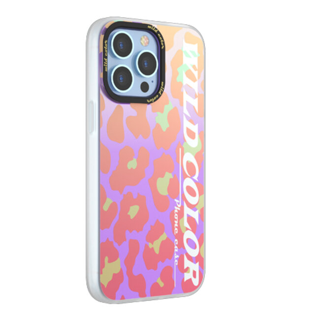 Hoesje geschikt voor Apple iPhone 14 - Devia Protective Case - Back Cover met 3D Afbeelding - Transparant/Rood