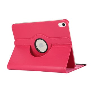 Case2go Case2go - Tablet hoes geschikt voor iPad 10 10.9 (2022) - Draaibare Bookcase - Magenta