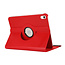Case2go - Tablet hoes geschikt voor iPad 10 10.9 (2022) - Draaibare Bookcase - Rood