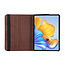 Case2go - Tablet hoes geschikt voor Apple iPad 11 (2025) A16 / Apple iPad 10.9 (2022) - Draaibare Bookcase - Bruin