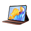 Case2go - Tablet hoes geschikt voor Apple iPad 11 (2025) A16 / Apple iPad 10.9 (2022) - Draaibare Bookcase - Bruin