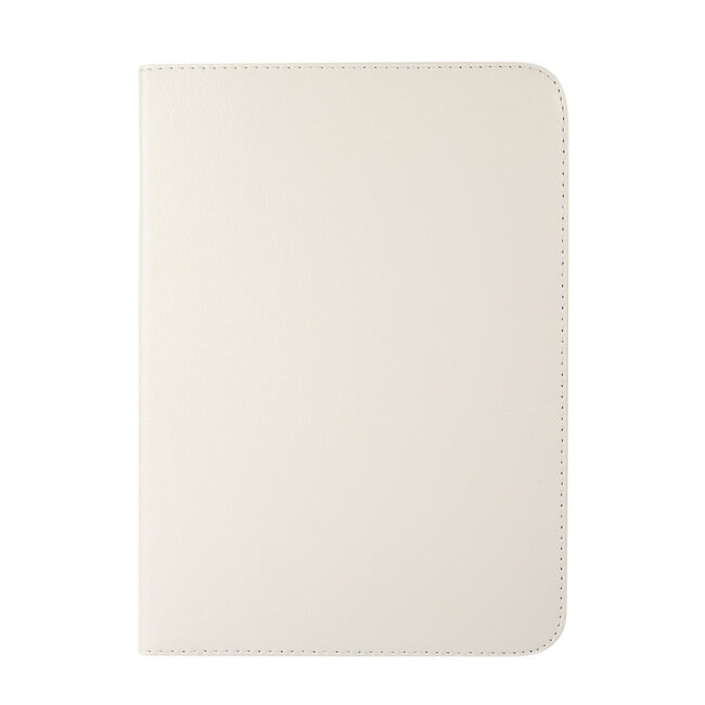 Case2go - Tablet hoes geschikt voor Apple iPad 11 (2025) A16 / Apple iPad 10.9 (2022) - Draaibare Bookcase - Wit