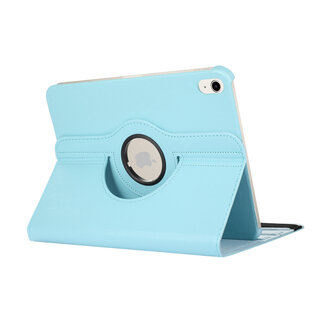 Case2go Case2go - Tablet hoes geschikt voor iPad 10 10.9 (2022) - Draaibare Bookcase - Licht Blauw