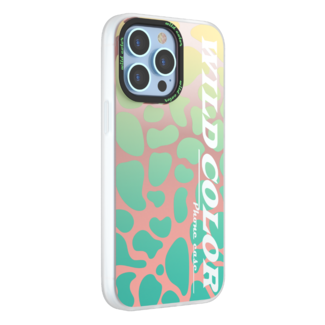 Devia Hoesje geschikt voor Apple iPhone 14 Pro Max - Devia Protective Case - Back Cover met 3D Afbeelding - Transparant/Groen