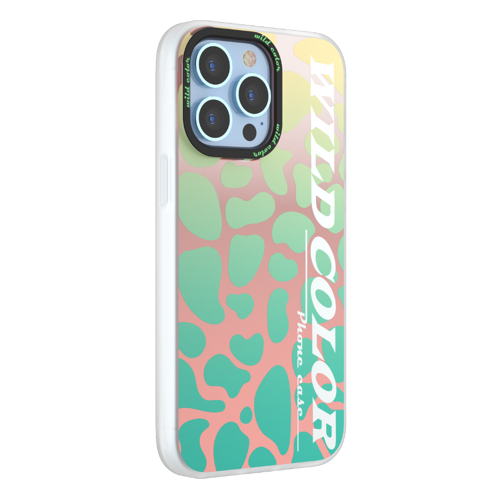 Hoesje geschikt voor Apple iPhone 14 Pro Max - Devia Protective Case - Back Cover met 3D Afbeelding - Transparant/Groen afbeelding