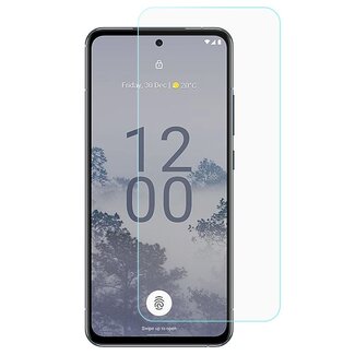 Case2go Case2go - Screenprotector geschikt voor Nokia X30 - Tempered Glass - Gehard Glas - Transparant