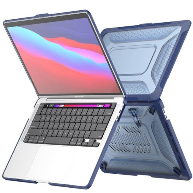 HardShell - Laptoptas- Laptop Case Geschikt voor Macbook 16.2Pro (2019) - Laptophoes- Super Krasbestendig - Laptop Sleeve- Laptop Tas- Hard Shell Case - Blauw