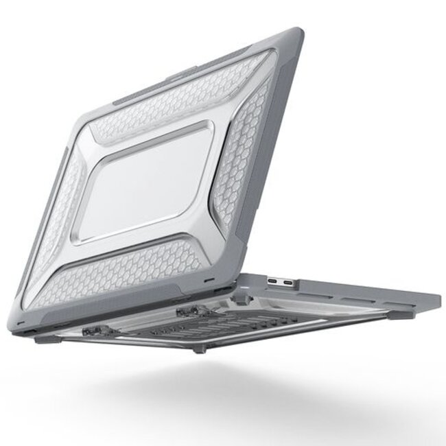 HardShell - Laptoptas- Jacket Laptopcase geschikt voor Macbook 16.2Pro (2019) - Laptophoes- Super Scratch Proof - Laptop Sleeve- Laptop Tas- Hard Case - Grijs
