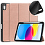 Case2go - Tablet hoes geschikt voor Apple iPad 10 10.9 (2022) - Tri-fold hoes met Auto/Wake functie en Magnetische sluiting - TPU Cover Met Pencil Houder - Rose Gold