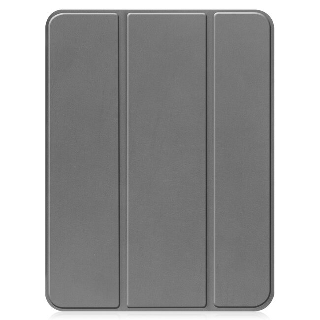 Case2go - Tablet hoes geschikt voor Apple iPad 11 (2025) A16 / Apple iPad 10.9 (2022) - Tri-fold hoes met Auto/Wake functie en Magnetische sluiting - TPU Cover Met Pencil Houder - Grijs