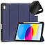 Case2go - Tablet hoes geschikt voor Apple iPad 10 10.9 (2022) - Tri-fold hoes met Auto/Wake functie en Magnetische sluiting - TPU Cover Met Pencil Houder - Donker Blauw