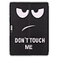 Case2go - Hoes geschikt voor Microsoft Surface Pro 9 - 13 inch Cover - Book Case met Stand Functie - Don't Touch Me