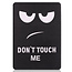 Case2go - Hoes geschikt voor Microsoft Surface Pro 9 - 13 inch Cover - Book Case met Stand Functie - Don't Touch Me