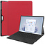 Case2go - Hoes geschikt voor Microsoft Surface Pro 9 - 13 inch Cover - Book Case met Stand Functie - Rood