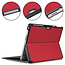 Case2go - Hoes geschikt voor Microsoft Surface Pro 9 - 13 inch Cover - Book Case met Stand Functie - Rood