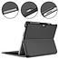 Case2go - Hoes geschikt voor Microsoft Surface Pro 9 - 13 inch Cover - Book Case met Stand Functie - Grijs