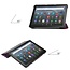 Case2go - Tablet hoes geschikt voor Amazon Fire 8 HD (2022) - 8 Inch Tri-fold cover - Met Touchpad &amp; Stand functie - Galaxy
