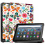 Case2go - Tablet hoes geschikt voor Amazon Fire 8 HD (2022) - 8 Inch Tri-fold cover - Met Touchpad &amp; Stand functie - Vlinder