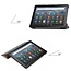 Case2go - Tablet hoes geschikt voor Amazon Fire 8 HD (2022) - 8 Inch Tri-fold cover - Met Touchpad &amp; Stand functie - Vlinder